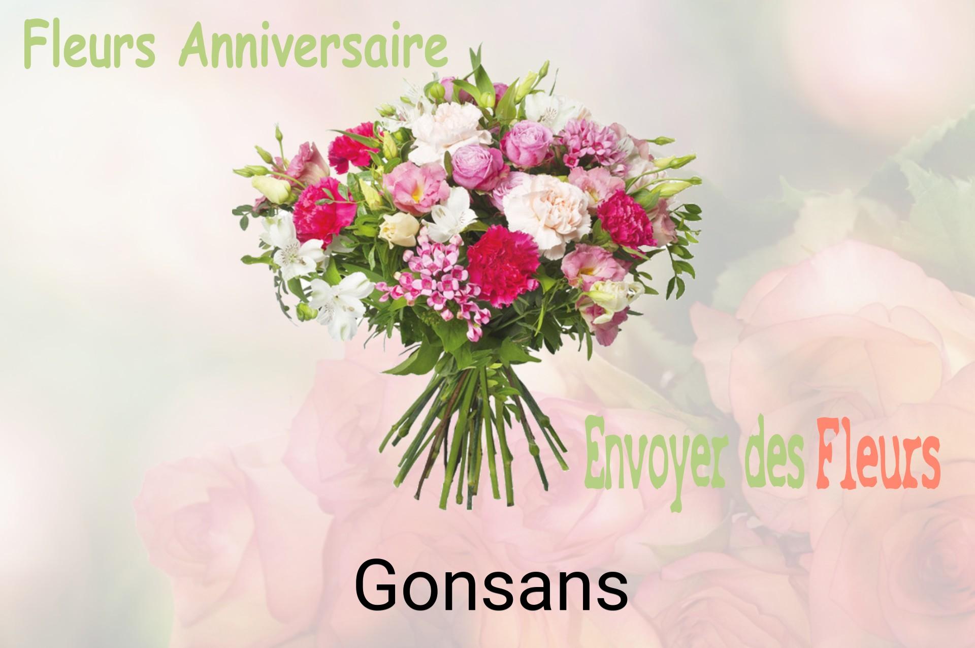 Bouquet de fleurs d’anniversaire livré à Gonsans